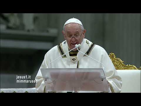 Natale PICCOLI PIENI DI LUCE, Papa Francesco 24 dicembre 2021