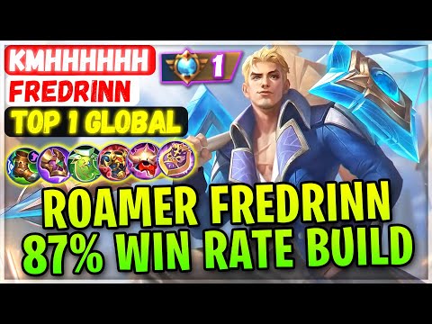 No.1 Fredrinn 87% Win Rate Build [ Top 1 Global Fredrinn ] Kmhhhhhh - Mobile Legends Gameplay Build