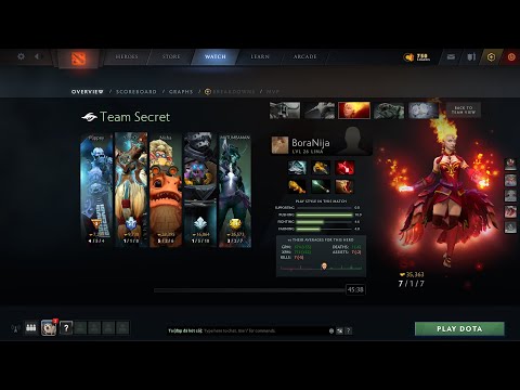 dota2mid BoraNija Lina - Secret vs mud golems-