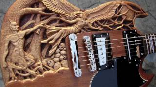 Good 'n Evil carved SG guitar