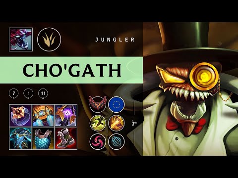 Cho'Gath Jungle vs Nocturne - EUW Grandmaster Patch 25.24