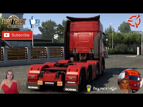 Euro Truck Simulator 2 (1.48.5) Scania Next Generation Heavy 4 Axle (8x4) Chassis + DLC's & Mods