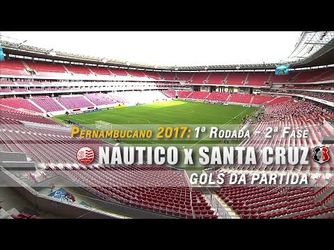 Gols de Náutico 1 x 1 Santa Cruz pelo Pernambucano 2017