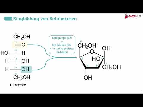 Ringbildung von Aldohexosen/Ketohexosen