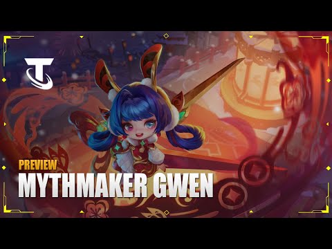 Mythmaker Gwen Chibi Preview (Chinese Server) - Teamfight Tactics