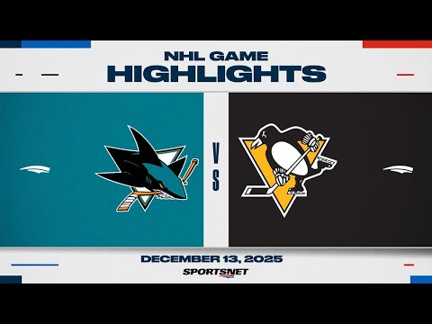 NHL Highlights | Sharks vs. Penguins - December 13, 2025