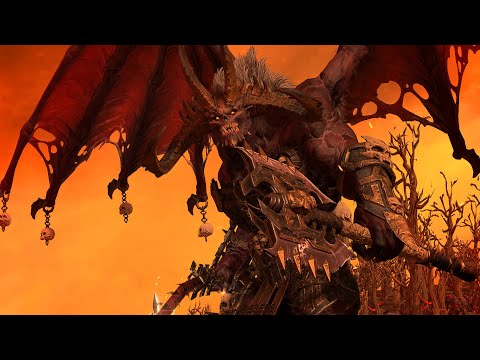 KHORNE vs VAMPIRE COUNTS - Massive TotalWar Warhammer 3 cinematic battle