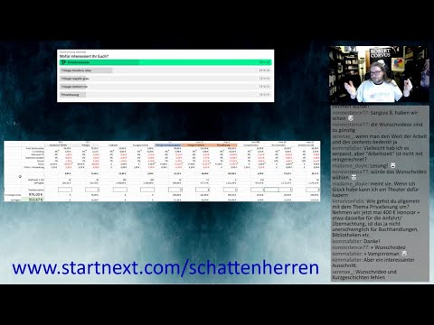 Schreibzeichen 147 - Schattengold: Kalkulation Crowdfunding SCHATTENHERREN-Hardcover