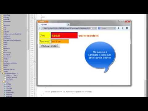 Esercizi JQuery - CSS3 - HTML5 ITA 1: validazione di una form - prima parte