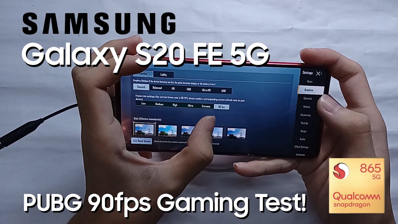 Samsung Galaxy S20 FE 5G PUBG Mobile 90fps Gaming Test! Is it good?