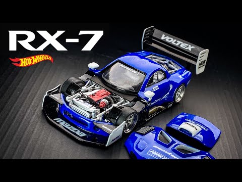 Mazda RX7 Time Attack Monster powered by RB26DET engine Hot wheels Custom