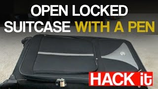 Open Locked Suitcase