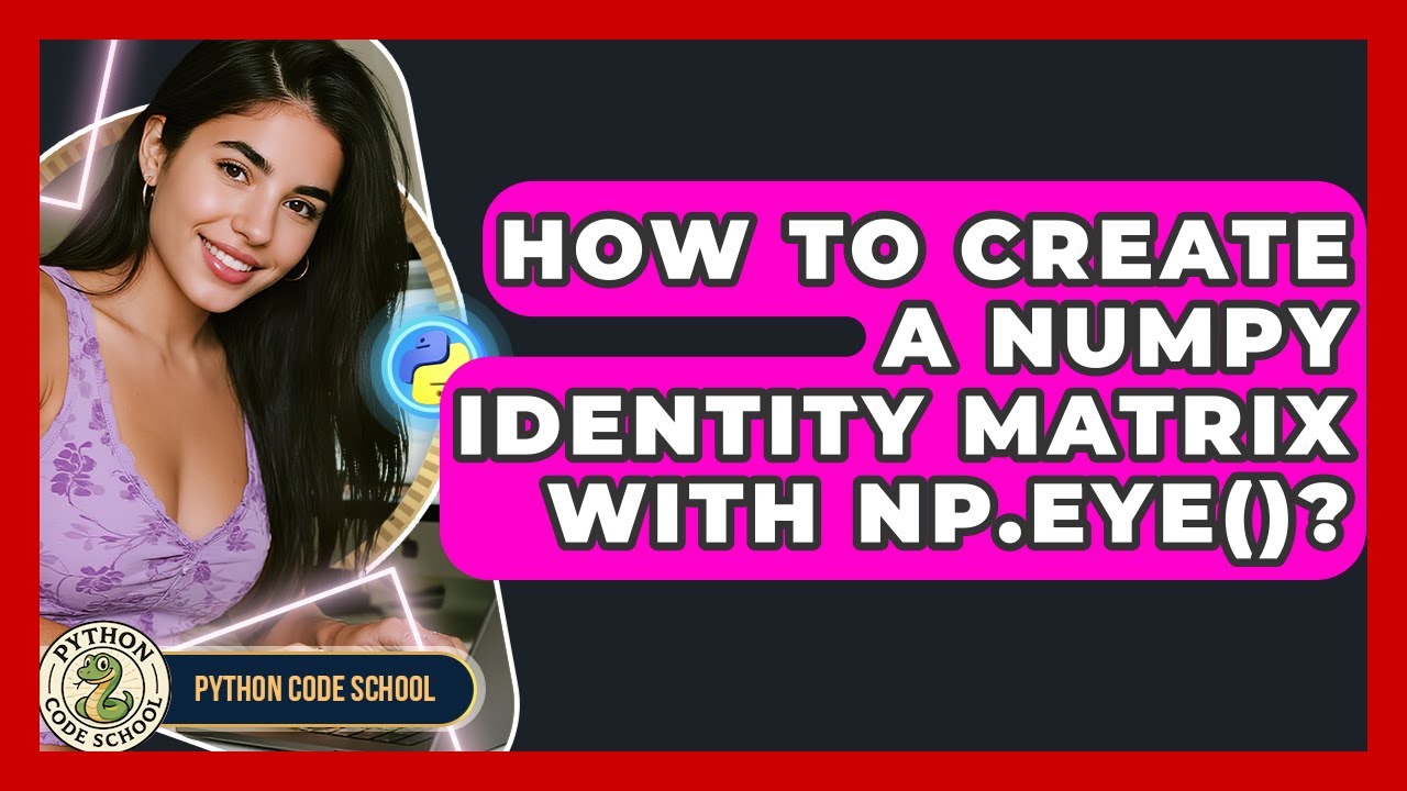 How To Create A NumPy Identity Matrix With Np.eye()? - Python Code School