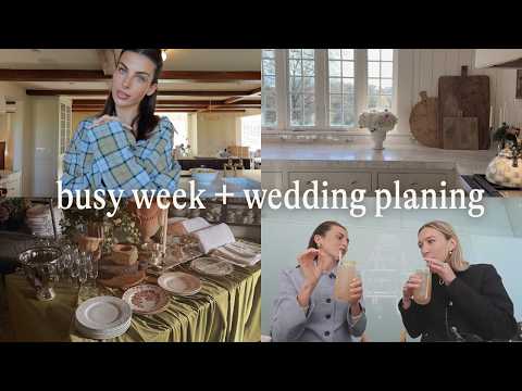 a week of life + wedding planning 🤍