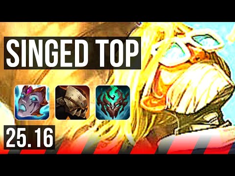 SINGED vs GNAR (TOP) | EUW Master | 25.16