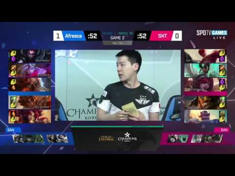SKT vs AFS Highlights Game 2 LCK SUMMER 2017 SK Telecom vs Afreeca Freecs W3D5