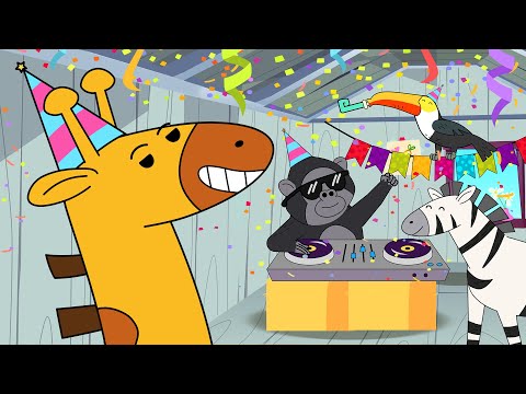 El cumpleaños de la Jirafa | Cuentos cortos para niños