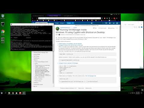 Install Virt-Manager on Windows 10 via CygWin
