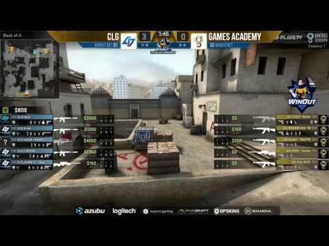WinOut CS:GO Tournament - CLG vs. Games Academy (Mapa 1 - Dust 2) - Narração PT-BR