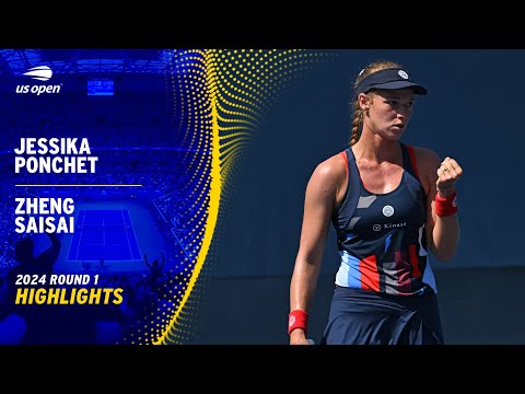 Jessika Ponchet vs. Zheng Saisai Highlights | 2024 US Open Round 1