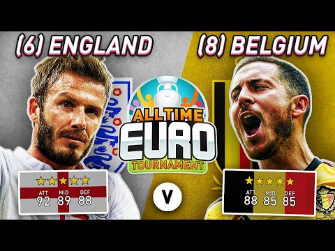 England All-Time XI vs Belgium All-Time XI | FIFA 20 All-Time EURO Semi-Finals