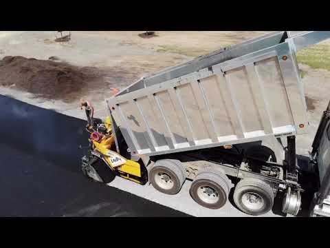 Aerial Photography of Paving Driveway