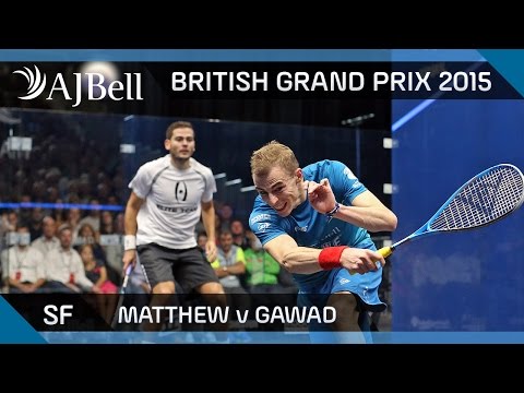 Squash: British Grand Prix 2015 Semi-Final Highlights: Matthew v Gawad
