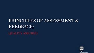 Principle 4: Quality Assured