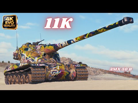 AMX 50 B 11K Damage 8 Kills & 2x AMX 50 B 10K Damage 11 Kills & 11K  Dmg World of Tanks
