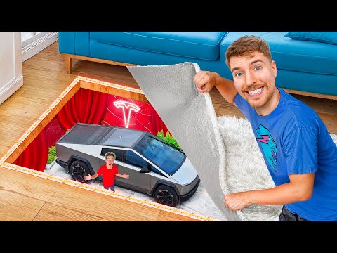 Ich habe einen geheimen Cybertruck für Mrbeast gebaut!