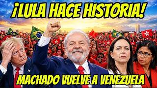 LULA GANA. PLAN PELIGROSO de MACHADO en VENEZUELA
