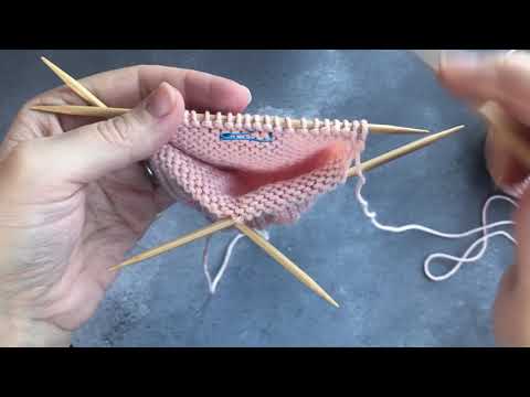 Knit School Sock Challenge, Day 2: Heel flap on DPNs