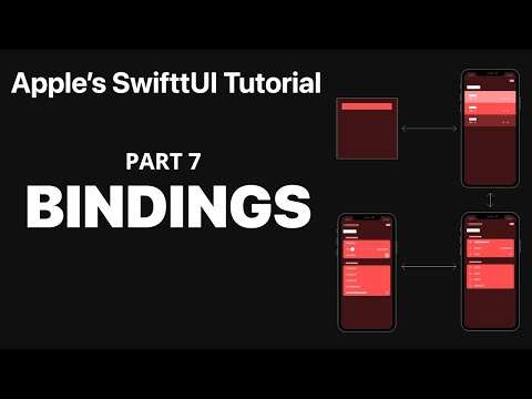 Passing Data with Bindings  - Following Apple's SwiftUI tutorial PART 7 thumbnail