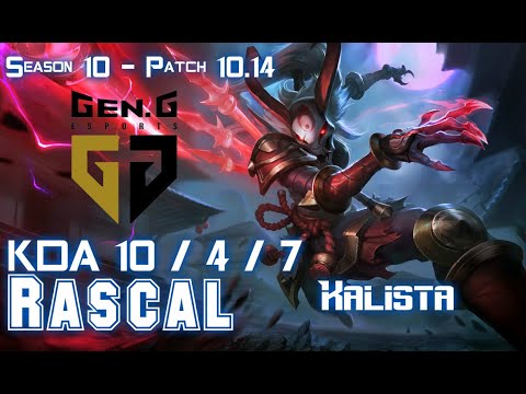 Gen Rascal KALISTA vs CAMILLE Top - Patch 10.14 KR Ranked