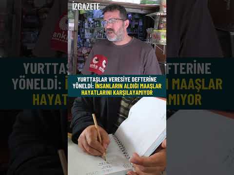 Ekonomik kriz nedeniyle yurttaşlar veresiye defterine yöneldi #ekonomikkriz #esnaf #enflasyon