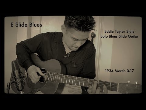 Thumbnail for E Slide Blues Eddie Taylor Style Solo Acoustic Blues Guitar A=432Hz Hideo Date 1934 Martin 0-17 by Eddie Taylor
