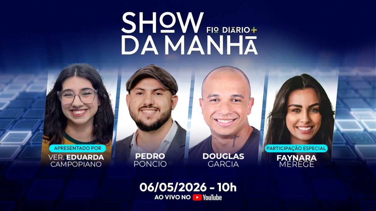 SHOW DA MANHÃ -   PGR TENTA ATRASAR DELAÇÕES? - DINO E O ELEFANTE AZUL - 06/05/2026
