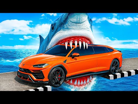 TRISEZ in EXPERIMENTUL MASINI vs RECHINI in GTA 5!