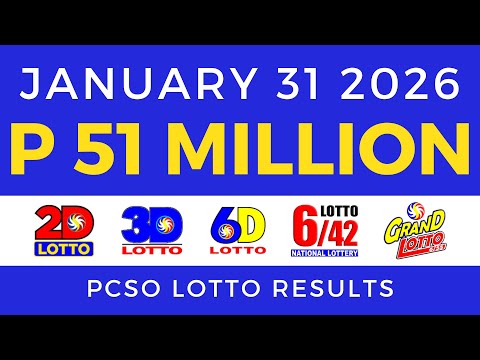 Lotto Result Today 9pm January 31 2026 PCSO