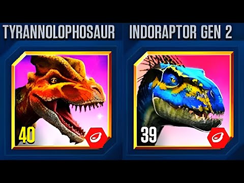 INTERMEDIATE_TYRANNOLOPHOSAUR VS INDORAPTOR GEN 2 | JURASSIC WORLD THE GAME