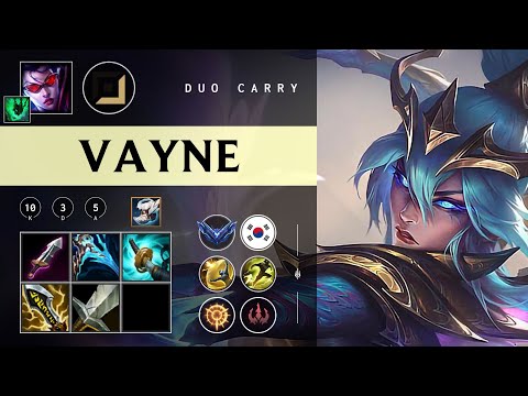 Vayne ADC vs Ezreal - KR Diamond Patch 26.01
