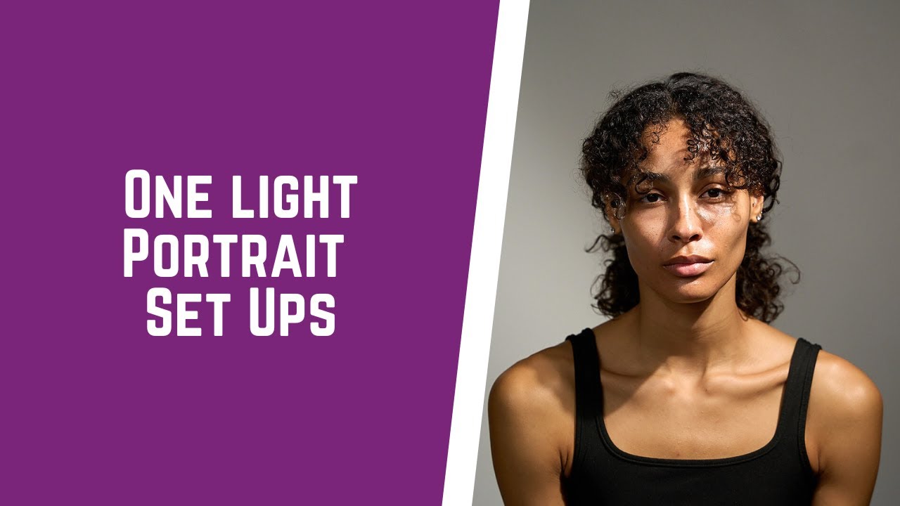 One Light Portrait Photography Set Ups