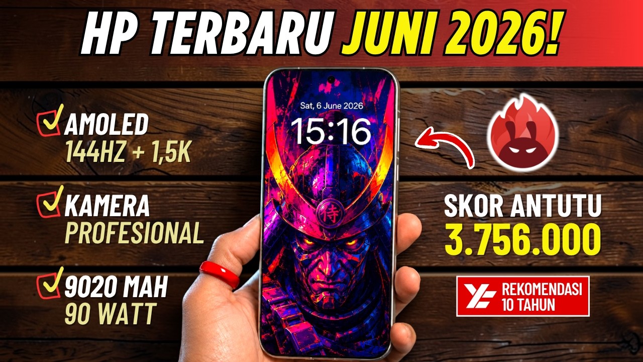 Akhirnya Datang‼️ 5 HP TERBARU RILISAN JUNI 2026