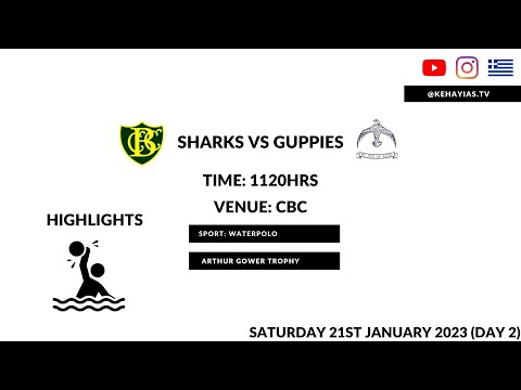 CBC's Sharks VS Falcon's Guppies || HIGHLIGHTS || U19 Arthur Gower Waterpolo Tournament 2023