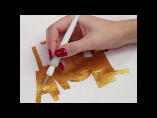 Video Teaser für How to use Stencil Vinyl and Fabric Ink