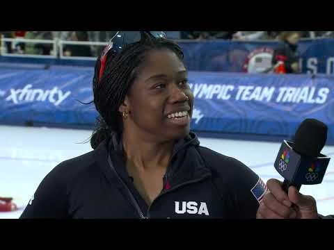 Erin Jackson, Brittany Bowe qualify for the Olympics in the 1000m at U.S.Olympic Speedskating Trials