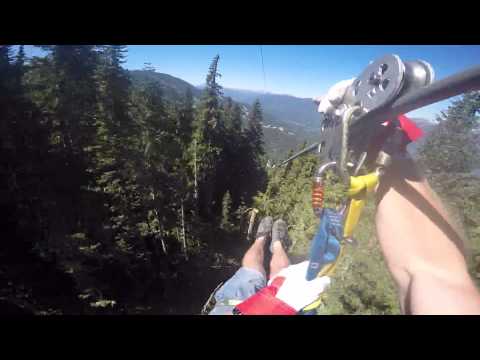 Epic POV footage of record-long zipline ride