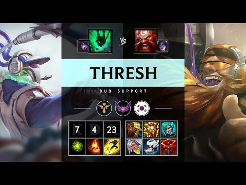 Thresh Support vs Gragas: Vision Controller - KR Master Patch 14.18