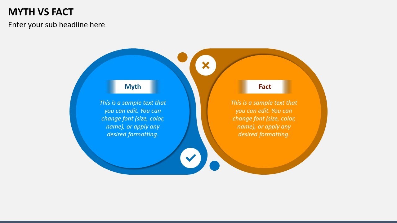 Myth vs Fact Animated PPT Template