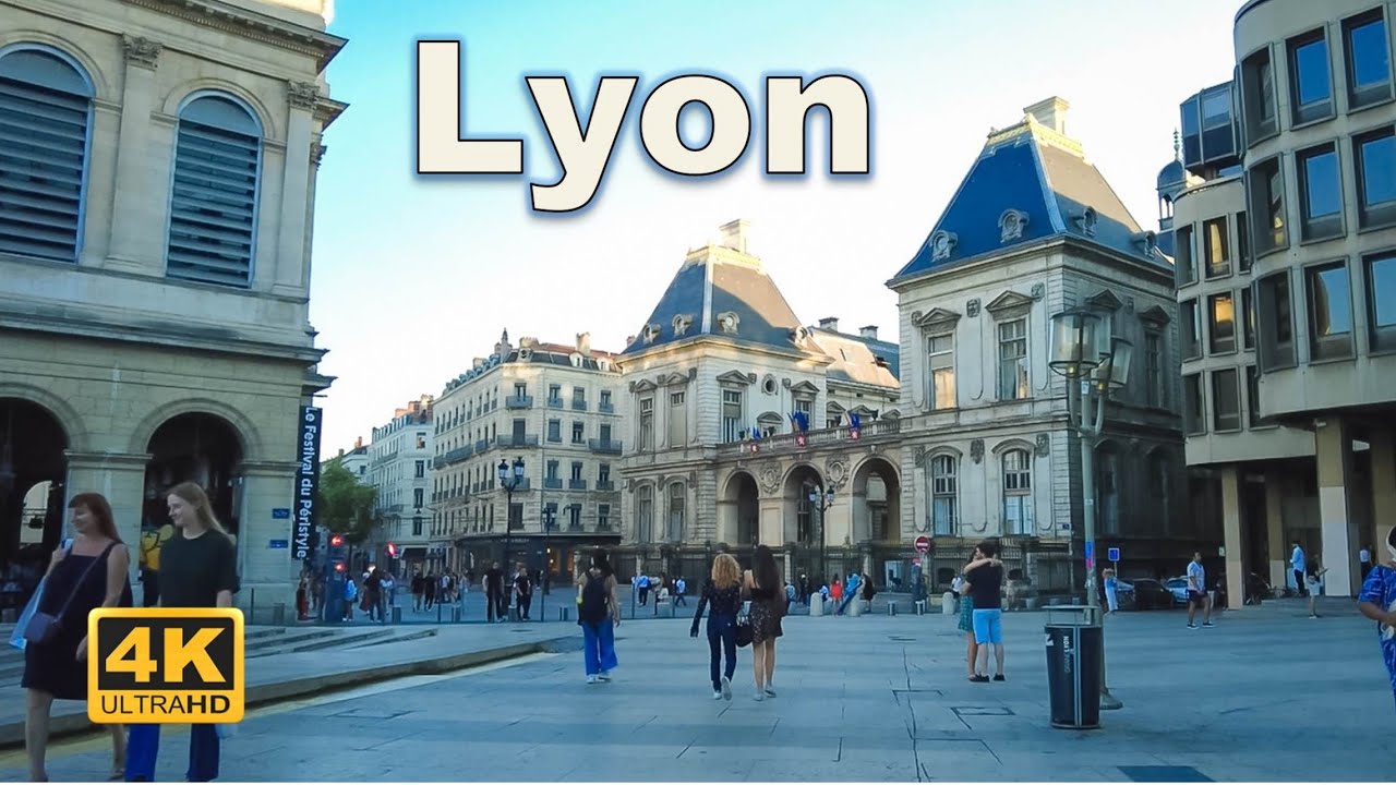 Immersive street-level walking tour through Lyon, France, showcasing authentic urban landscapes, local architecture, and the vibrant atmosphere of the city's neighborhoods